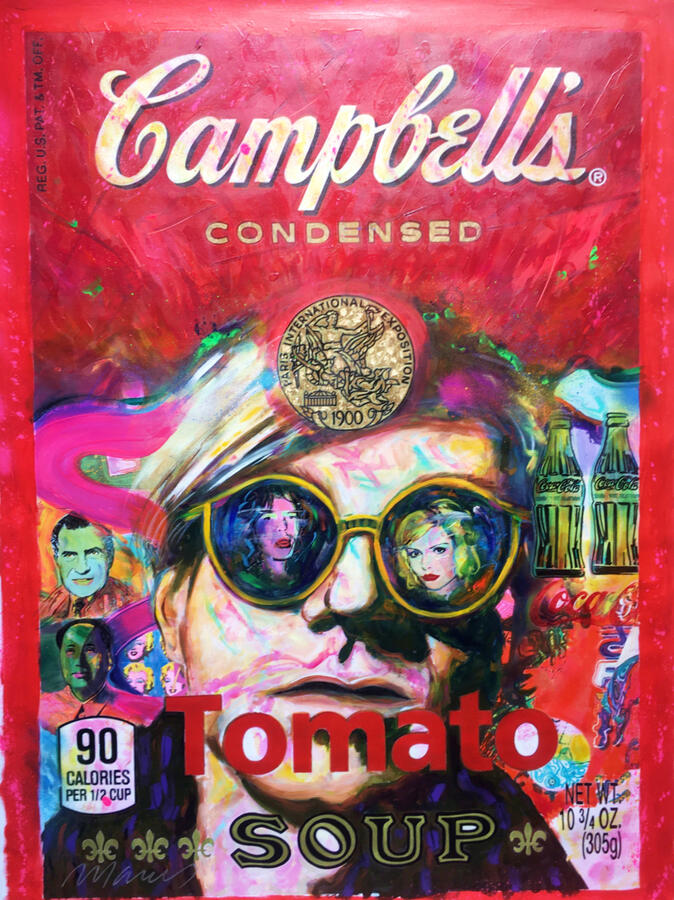 Neo Pop art acrylic mixed media · Marcos Ribadeneira · MRS Artist · Houston