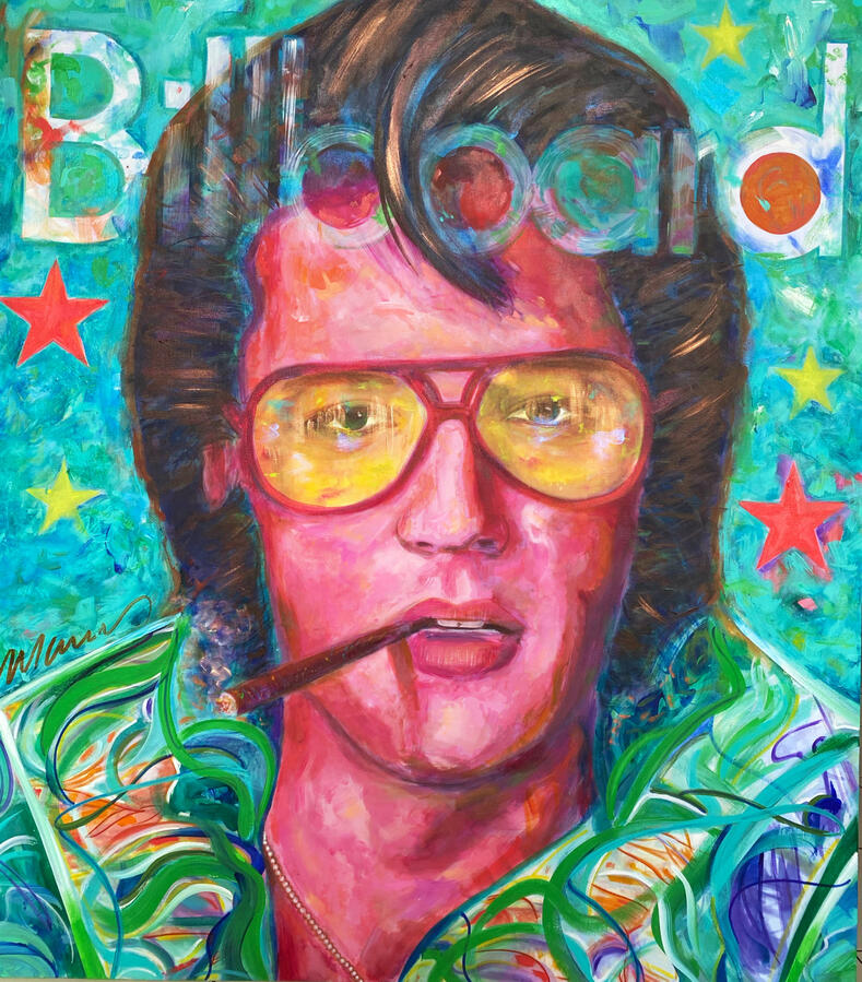 Neo Pop art acrylic mixed media · Marcos Ribadeneira · MRS Artist · Houston